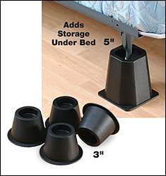 New ~ Deluxe Bed or Chair Risers Lifter 3 or 5 Raise Set Furniture 