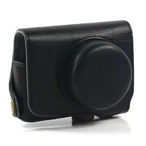   Black / PU Leather Camera Case for Nikon 1 J1 (1902 3): Camera & Photo