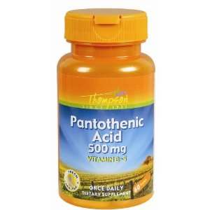  Thompson Vitamin Pantothenic Acid 500 mg 60 tablets 