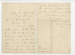 Cyrus H McCormick Reaper ALS letter 1861 Church Judge  