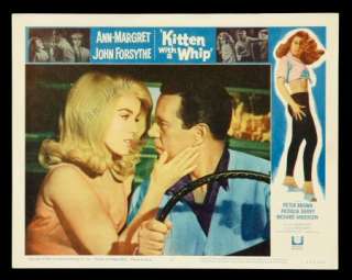 KITTEN WITH A WHIP * ANN MARGRET MOVIE POSTER AUTOGRAPH  