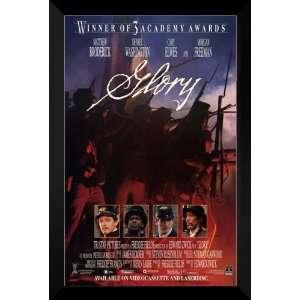 Glory FRAMED 27x40 Movie Poster Denzel Washington 