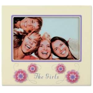 Lawrence Frames Beige 4x6 Picture Frame   The Girls And Flower Design 