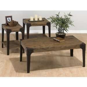    Jofran Timber Elm 3 Piece Occasional Table Set: Home & Kitchen