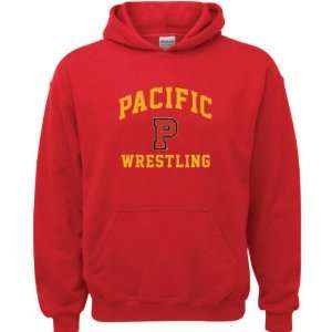 Pacific Boxers Red Youth Wrestling Arch Hooded Sweatshirt:  
