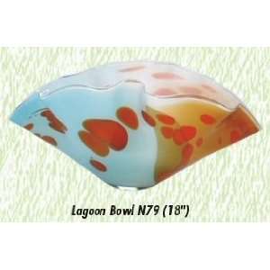    Shell Lagoon Vase Hand Blown Modern Glass Vase: Home & Kitchen