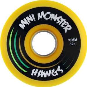  Hawgs Mini Monster 82a 70mm Yellow Skate Wheels Sports 