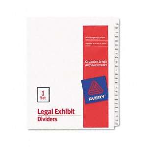  Avery  Allstate Style Legal Side Tab Dividers, 25 Tab, 126 150 
