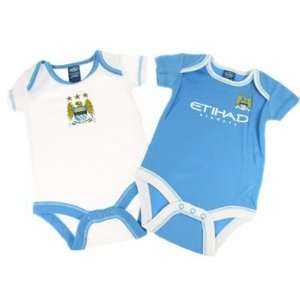   Manchester City FC. Pack of 2 Bodysuits   0/3months