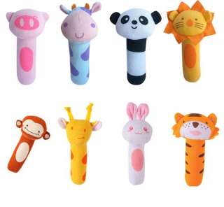   Baby Pram Crib Toy Activity Soft Toy Rattles 15 x 5cm 8 Styles  