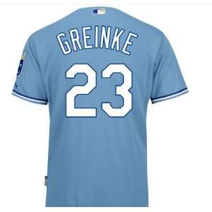 23 Zack Greinke Sky Blue 2011 MLB Authentic Jerseys Cool Base Jersey 