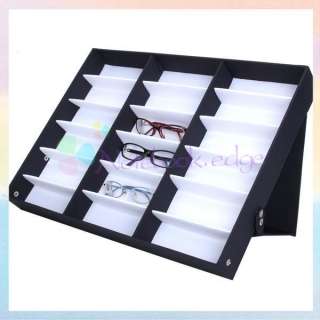 18 Pairs Glasses Sunglasses Jewelry Display Storage Box Holder 