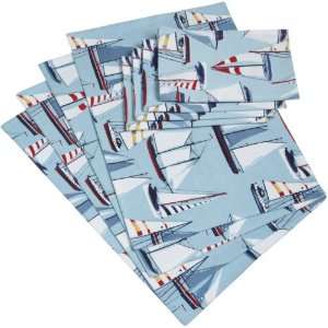 DII Printed Sailboats Table linen, Set of 8:  Home 