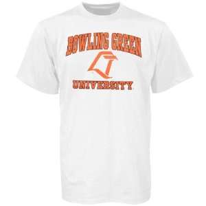  NCAA Bowling Green State Falcons White Bare Essentials T shirt 