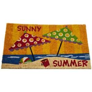  DII Sunny Summer Coir Doormat: Home & Kitchen