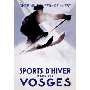  Sports dHiver dans les Vosges 20x30 Poster Paper