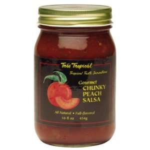 Tres Tropical Chunky Peach Salsa 16 oz.  Grocery & Gourmet 