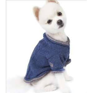  Denium Blues Cable Knit Sweater for Dogs   XS (8 10 