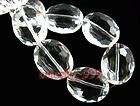 6x8mm Clear Glass Crystal Faceted Oval Loose Bead 16  