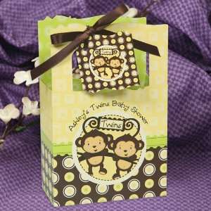   Monkeys Neutral   Classic Personalized Baby Shower Favor Boxes: Toys