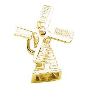  Rembrandt Charms Windmill Charm, 10K Yellow Gold: Jewelry
