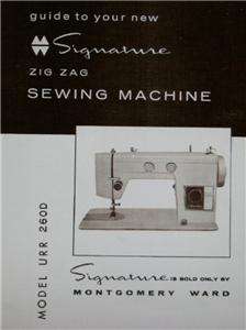 Montgomery Ward 260 D Sewing Machine Instruction Manual On CD