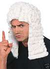 new mens judge wig white powder costume prop expedited shipping 