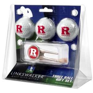  Rutgers Scarlet Knights 3 Golf Ball Gift Pack with Cap 