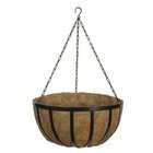 Gardman R947 Forge Hanging Basket Planter, Black, 20 Inch