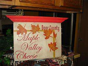 Early vintage style Cheese DOOR COUNTY Wisconsin sign  