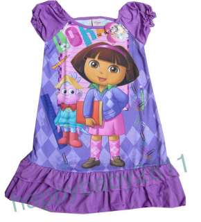   Dora L for age 6 7 Girls Princess version sleepwear Night Dress  