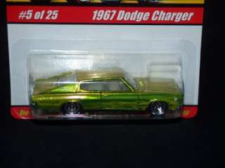   CLASSICS SERIES 1 1967 DODGE CHARGER 5 OF 25 LIME GREEN MOC!  