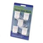 Read Right Panel Wall Hooks, Plastic with Metal Insert Points, White 