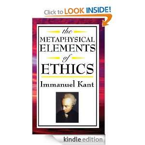   Elements of Ethics Immanuel Kant  Kindle Store