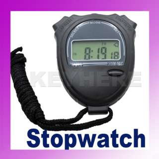 Chronograph Digital Timer Stopwatch Sport Counter Watch  