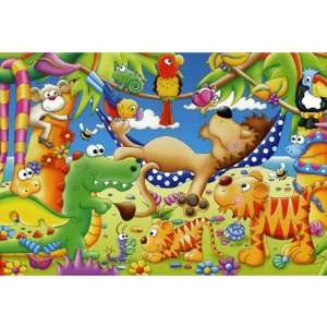  Jolly Jungle Lion in Hammock Jigsaw Puzzle 70pc Toys 