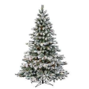   58 Flocked Aspen Christmas Tree LED 400 WmWht Lights: Home & Kitchen