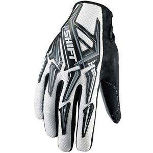 Shift Racing Assault Gloves   2009   Large/White/Black 