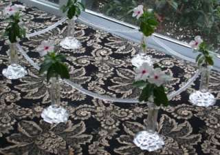   Baccarat Surtout de table~Miniature vases~Centerpiece Air twist  