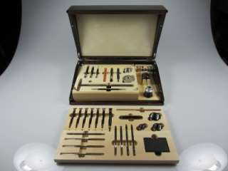 PETITPIERRE FINEST QUALITY TRADITIONAL WATCHMAKERS TOOL BOX IN WOOD 