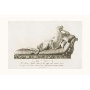 Reclining Lady (verso) by Antonio Canova 24x16 