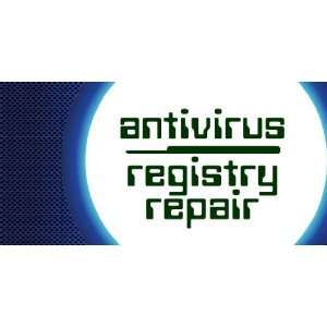 3x6 Vinyl Banner   Antivirus and Registry Repair 