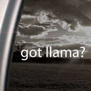 Got Llama? Decal Alpaca Famer Truck Window Sticker 