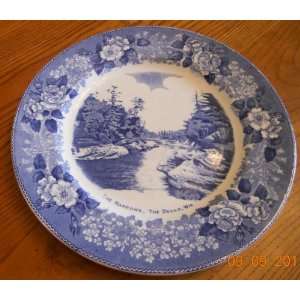   Staffordshire Ware   The Narrows. The Dells, Wis.   Vintage Plate