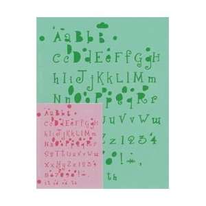   Lettering Stencils 4 Piece Sets Giggly; 2 Items/Order: Home & Kitchen