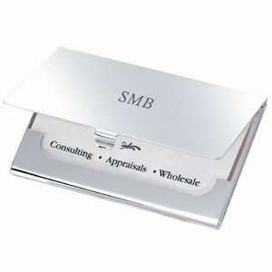    Silverplate Business Card Case by Montefiore