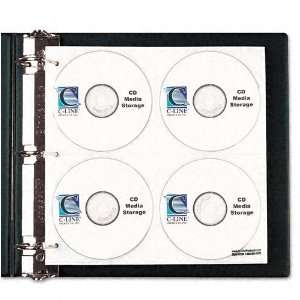  C Line® CD/DVD Refillable D Ring Binder Kit Holds 80 CDs 
