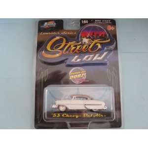 White 53 Chevy Bel Air Street Low Lowrider By Jada : Toys & Games 