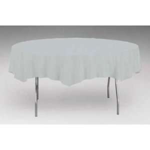  Round Table Cover 2/Ply Poly Tissue, Silver