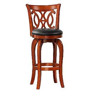 29 in. H Swivel Chair in Red Oak  Oxford Creek For the Home Kitchen 